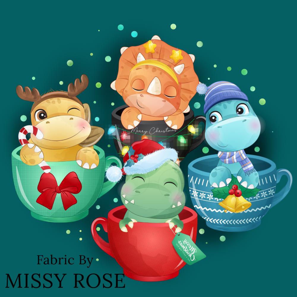 Christmas Design 159 Panel fabric – custom printed pre-order fabric Australia | Fabric by Missy Rose