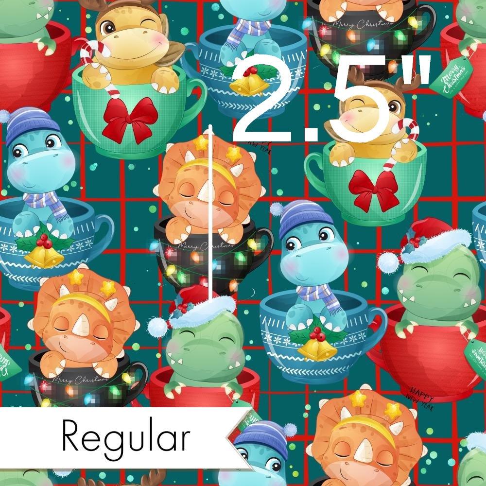 Christmas Design 159 Tea Dino Fabric – made-to-order custom fabric by the metre | Fabric by Missy Rose