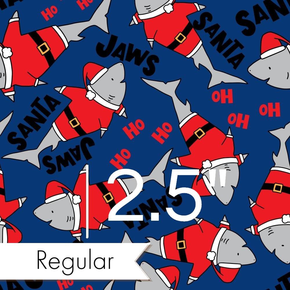 Christmas Design 16 Santa Jaws Fabric – premium custom printed fabric for sewing | Fabric by Missy Rose