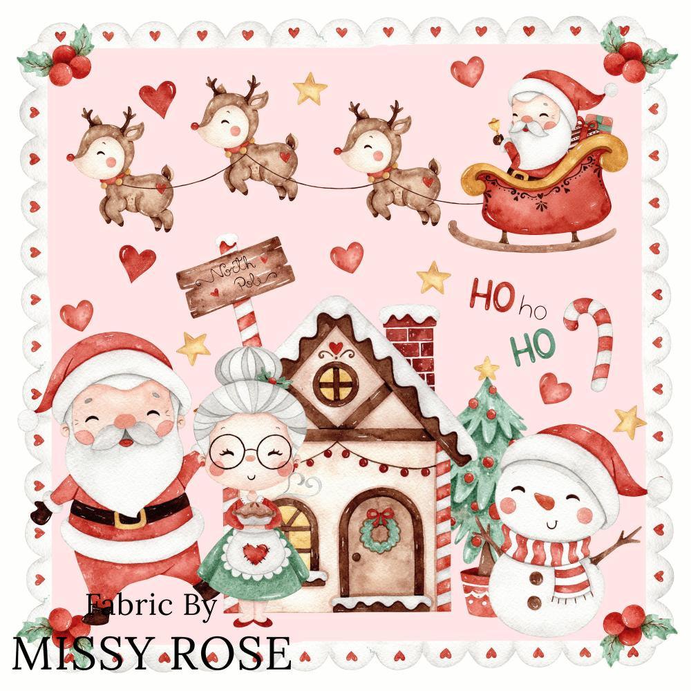 Christmas Design 163 Panel fabric – premium custom printed fabric for sewing | Fabric by Missy Rose
