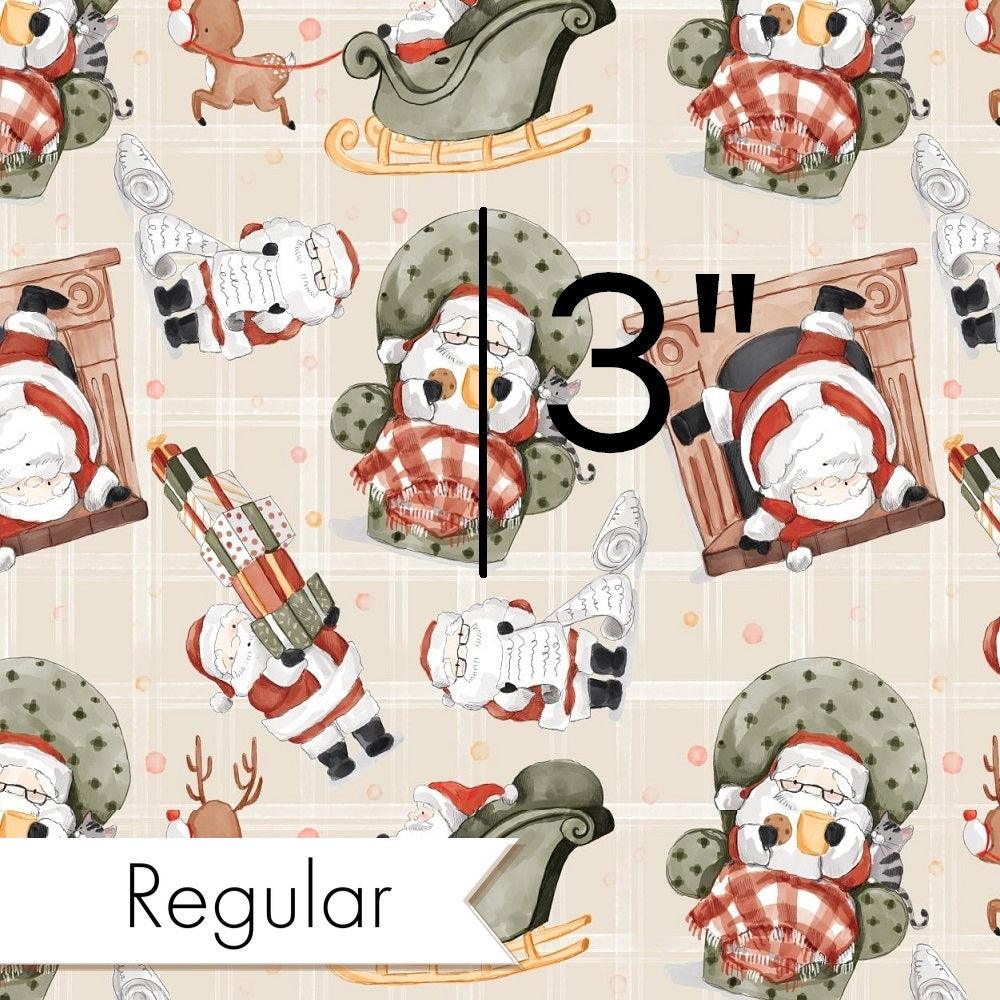 Christmas Design 165 Plaid Santa Fabric – pre-order designer fabric Australia | Fabric by Missy Rose