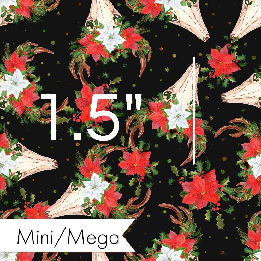 Christmas Design 167 Bull Skull Fabric – premium custom printed fabric for sewing | Fabric by Missy Rose
