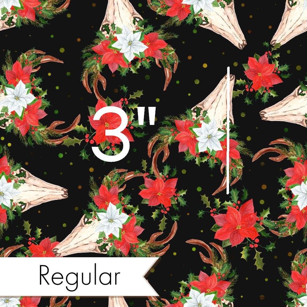 Christmas Design 167 Bull Skull Fabric – Australian custom printed fabric pre-order | Fabric by Missy Rose