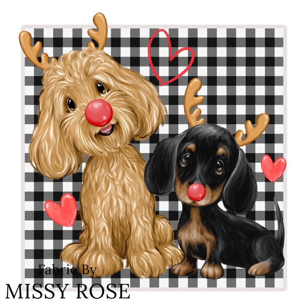 Christmas Design 168 Panel fabric – custom printed pre-order fabric Australia | Fabric by Missy Rose