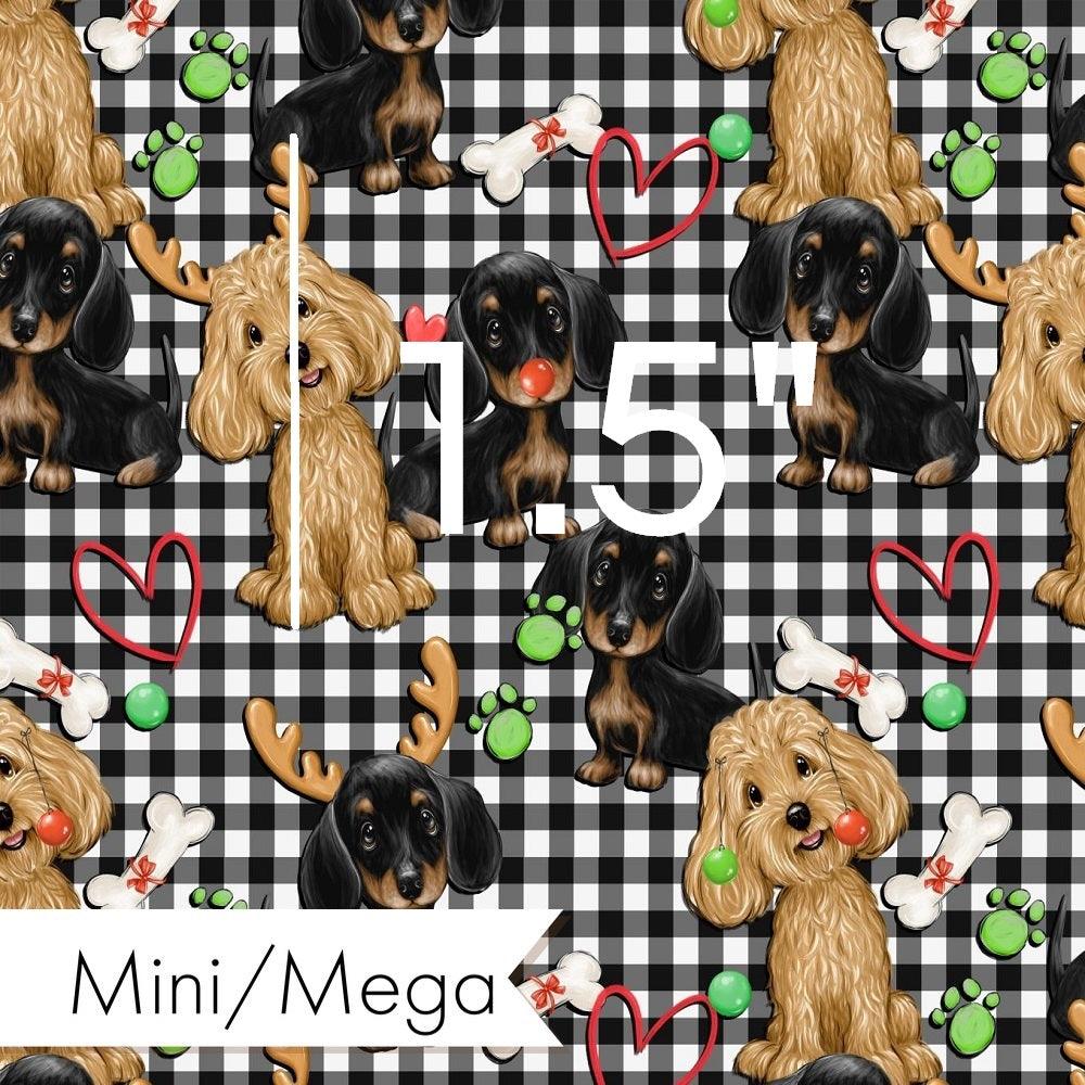 Christmas Design 168 Plaid Dogs Fabric – made-to-order custom fabric by the metre | Fabric by Missy Rose