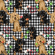 Christmas - Design 168 - Plaid Dogs Fabric
