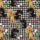 Christmas - Design 168 - Plaid Dogs Fabric