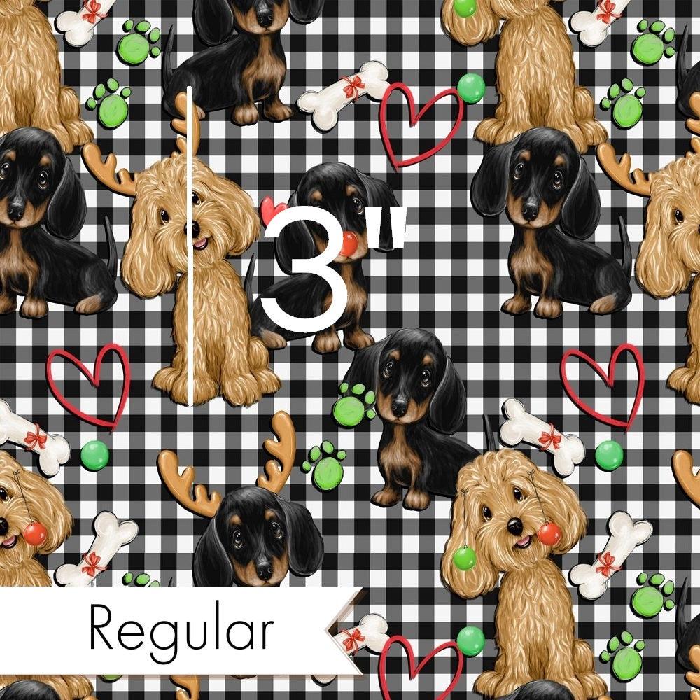 Christmas Design 168 Plaid Dogs Fabric – custom printed pre-order fabric Australia | Fabric by Missy Rose