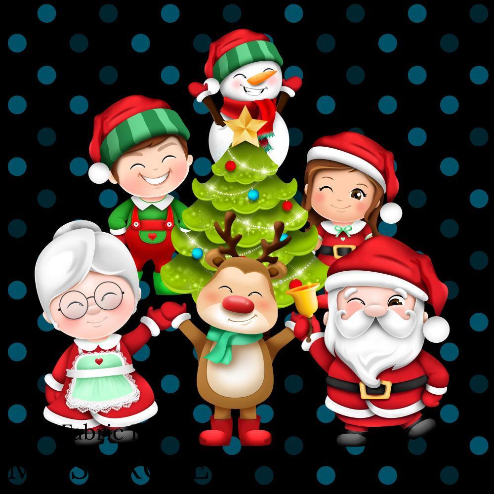 Christmas Design 169 Panel fabric – pre-order designer fabric Australia | Fabric by Missy Rose