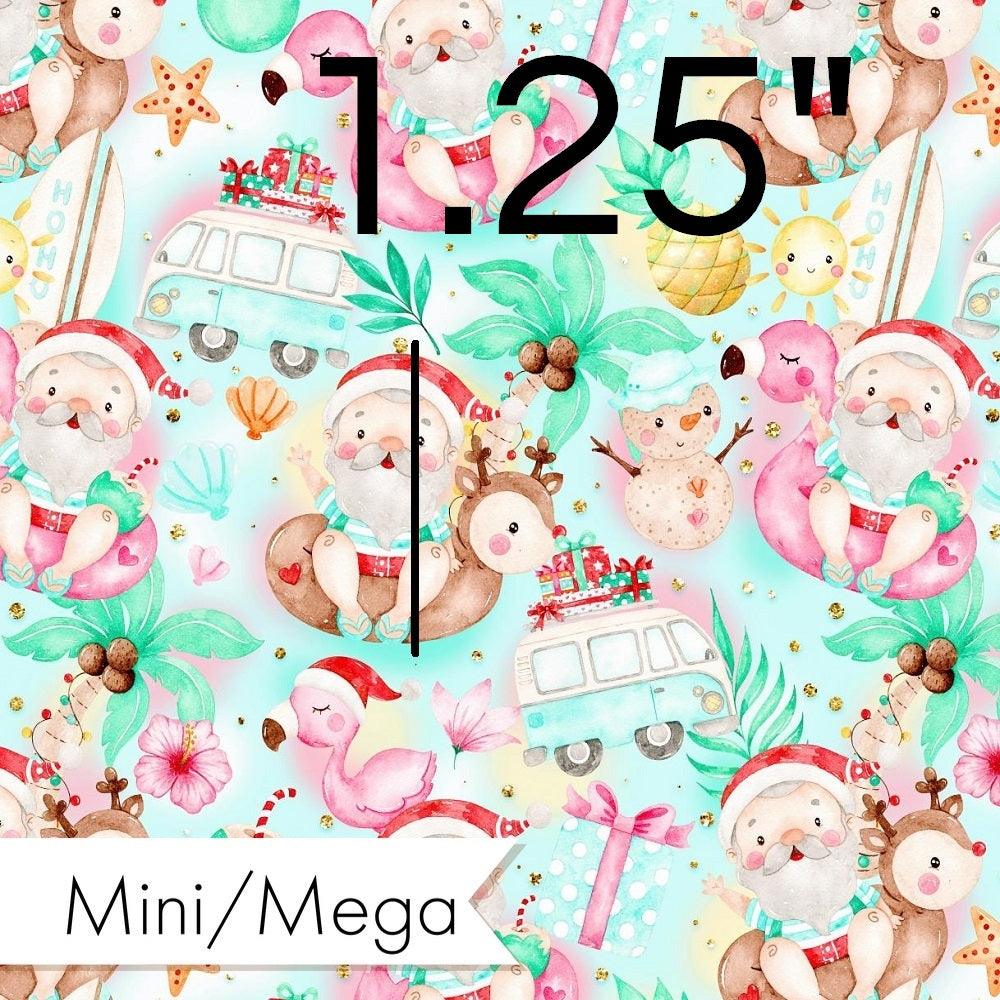 Christmas Design 172 Relaxed Santa Fabric – custom printed pre-order fabric Australia | Fabric by Missy Rose