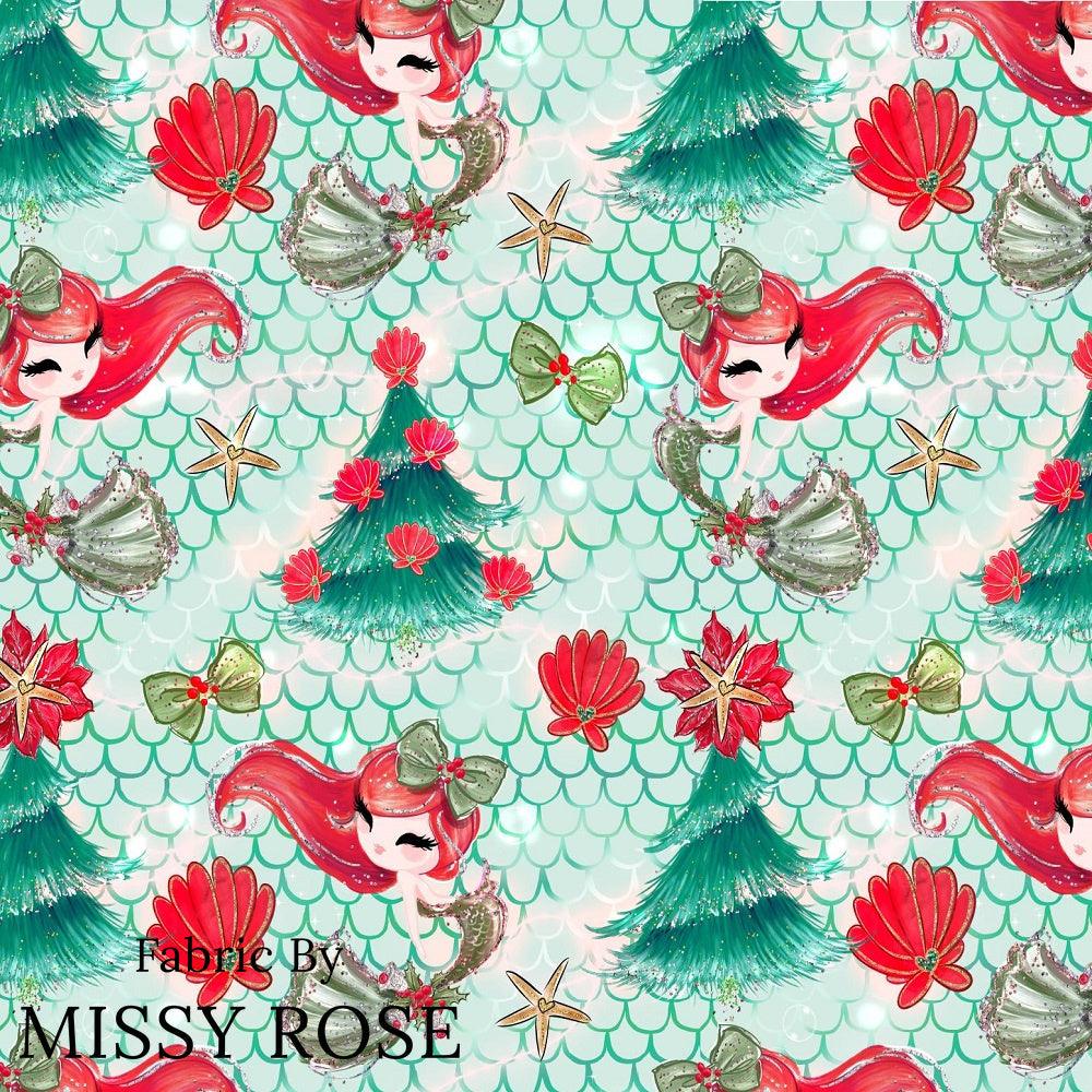 Christmas Design 173 Mermaid Fabric – pre-order designer fabric Australia | Fabric by Missy Rose