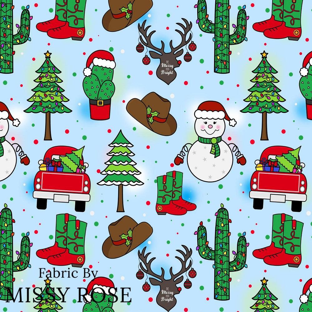 Christmas Design 178 Western Fabric – pre-order designer fabric Australia | Fabric by Missy Rose