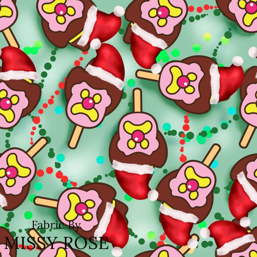 Christmas Design 182 Ice Cream Fabric – pre-order designer fabric Australia | Fabric by Missy Rose