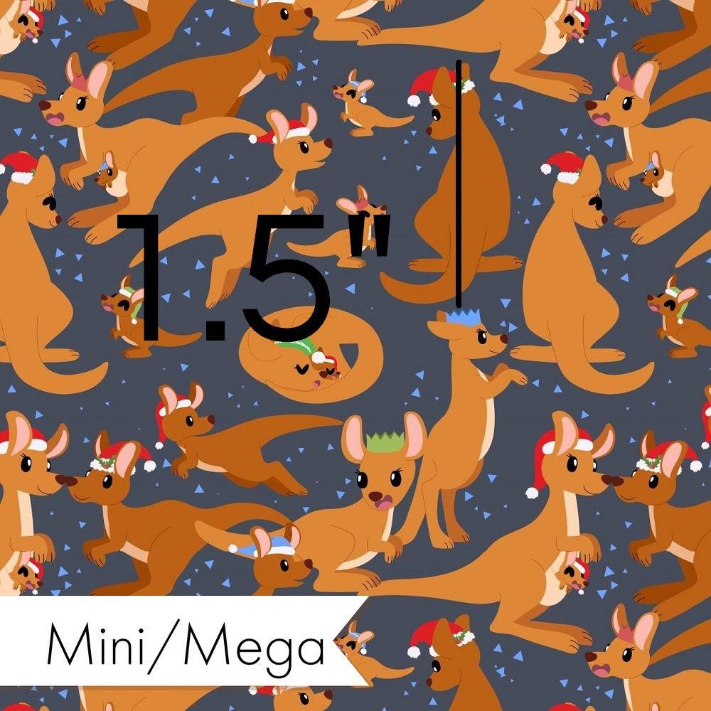 Christmas Design 183 Kangaroo Fabric – custom printed pre-order fabric Australia | Fabric by Missy Rose