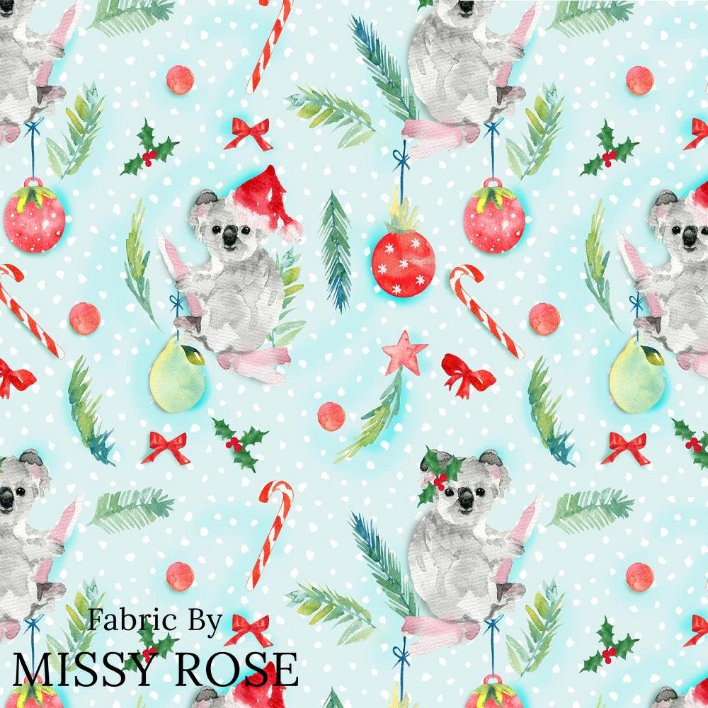 Christmas Design 185 Koala Fabric – made-to-order custom fabric by the metre | Fabric by Missy Rose