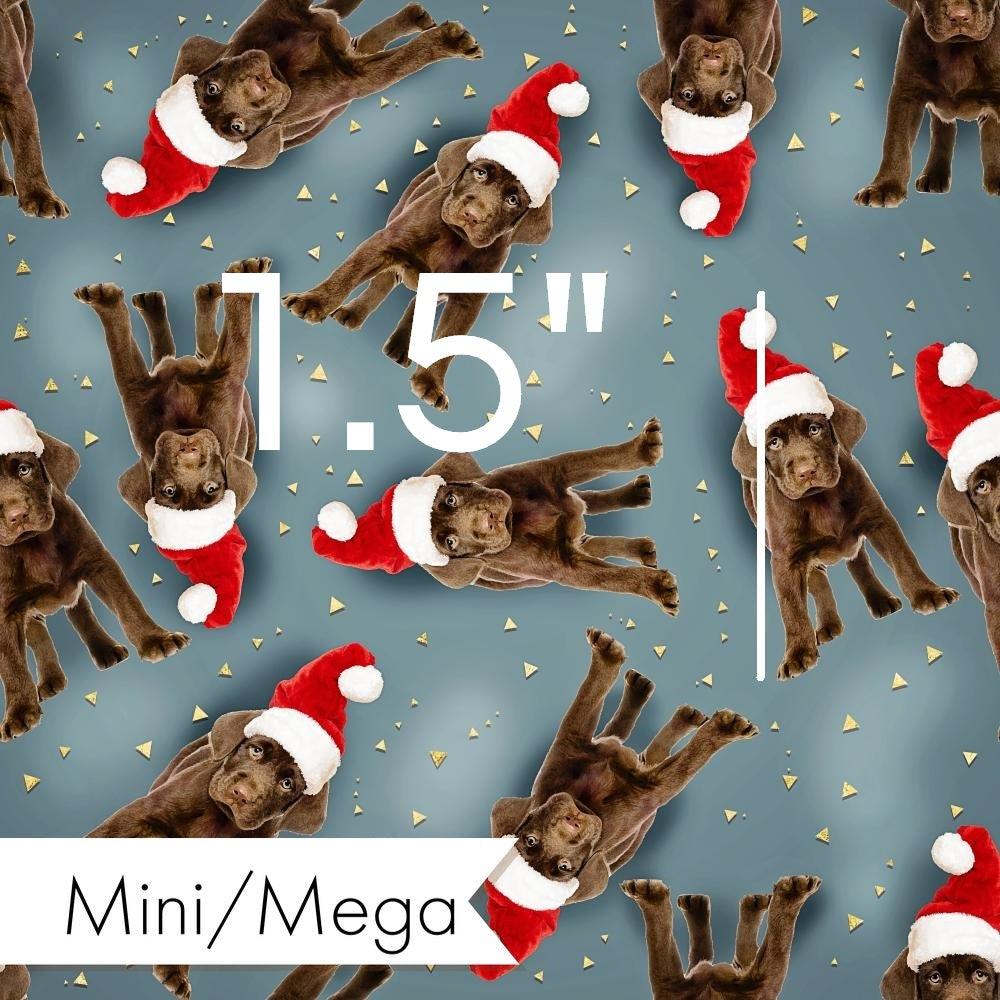 Christmas Design 186 Brown Labrador Fabric – custom printed pre-order fabric Australia | Fabric by Missy Rose