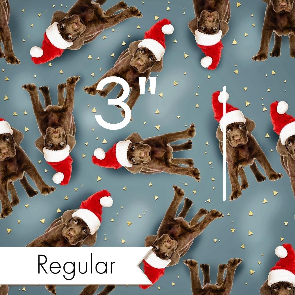 Christmas Design 186 Brown Labrador Fabric – pre-order designer fabric Australia | Fabric by Missy Rose