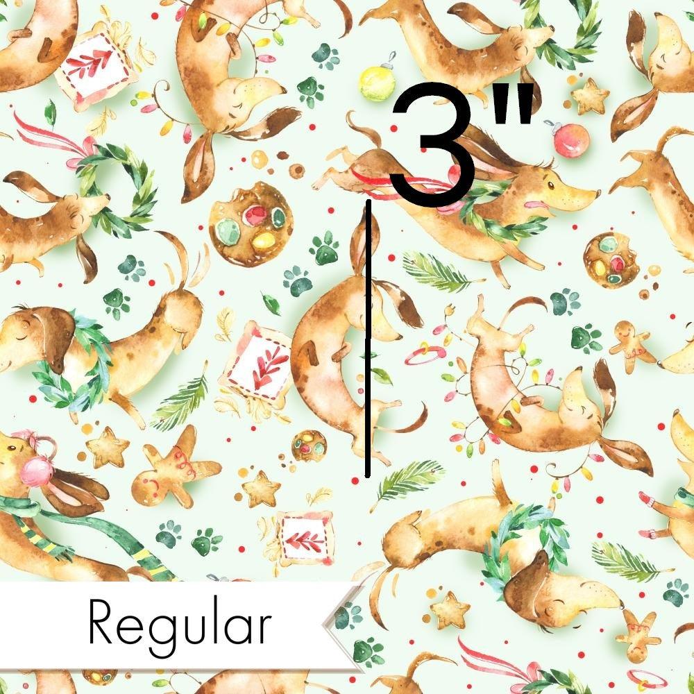Christmas Design 188 Sausage Dog Fabric – custom printed pre-order fabric Australia | Fabric by Missy Rose