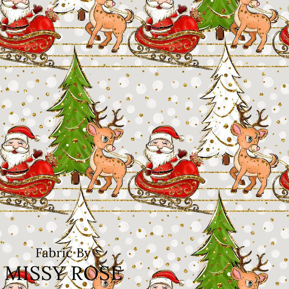 Christmas Design 193 Sleigh Fabric – pre-order designer fabric Australia | Fabric by Missy Rose