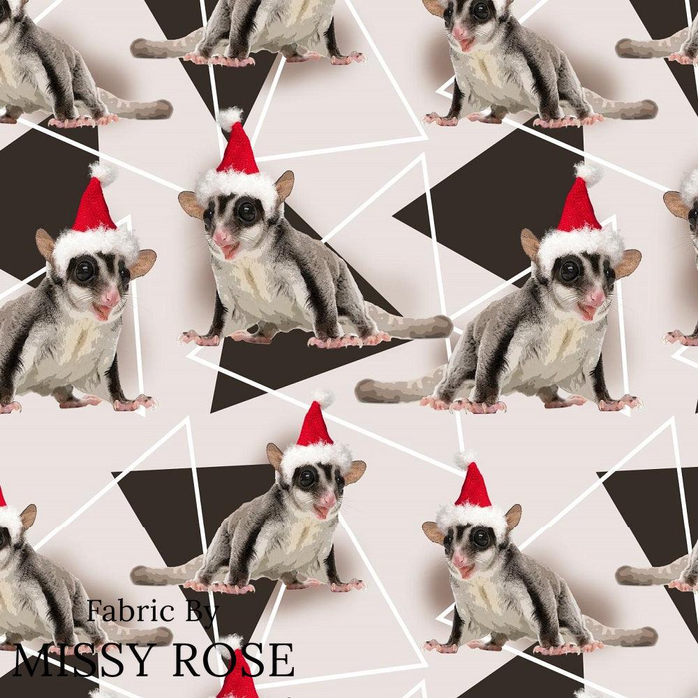 Christmas Design 197 Sugar Glider Fabric – premium custom printed fabric for sewing | Fabric by Missy Rose