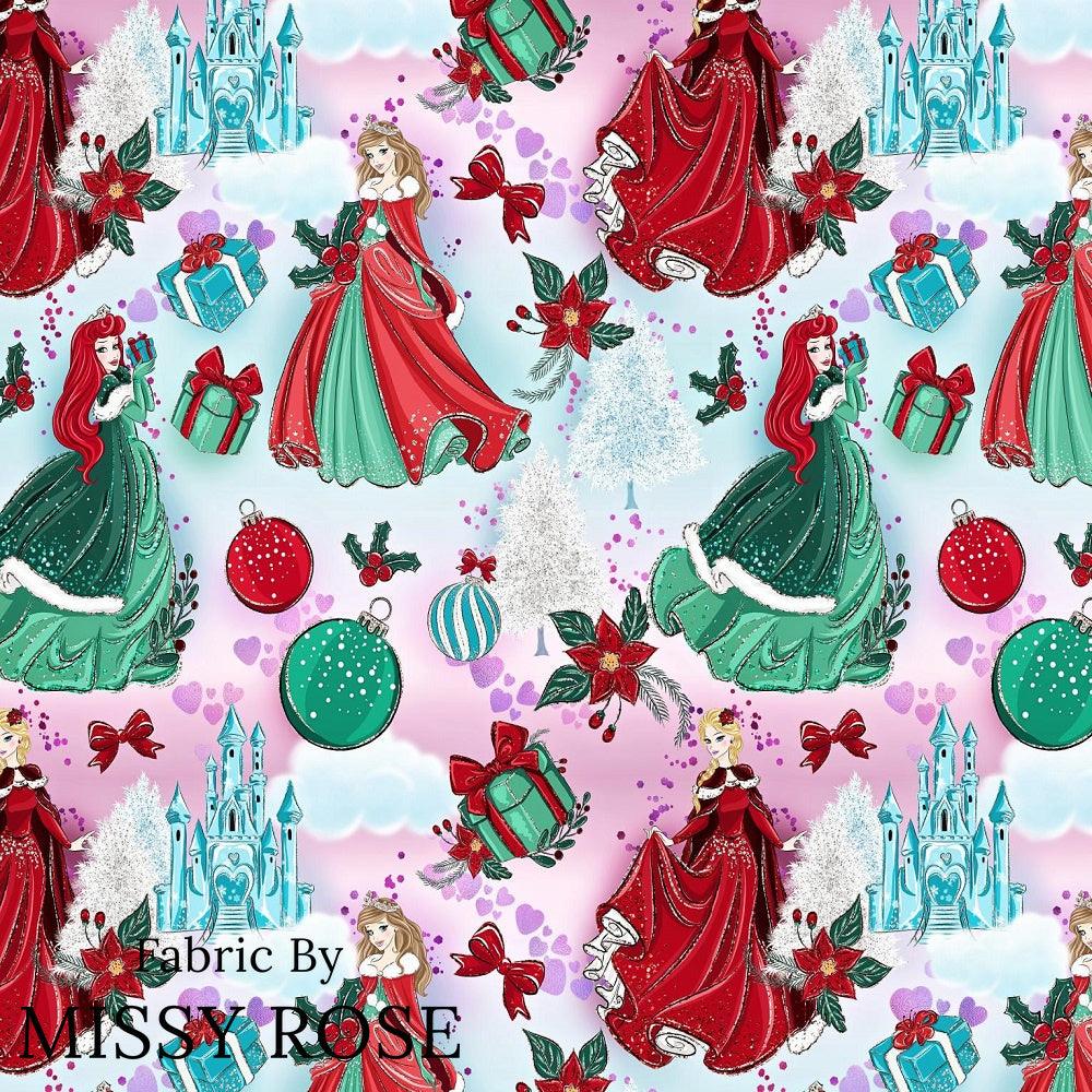 Christmas Design 199 Princess Fabric – custom printed pre-order fabric Australia | Fabric by Missy Rose