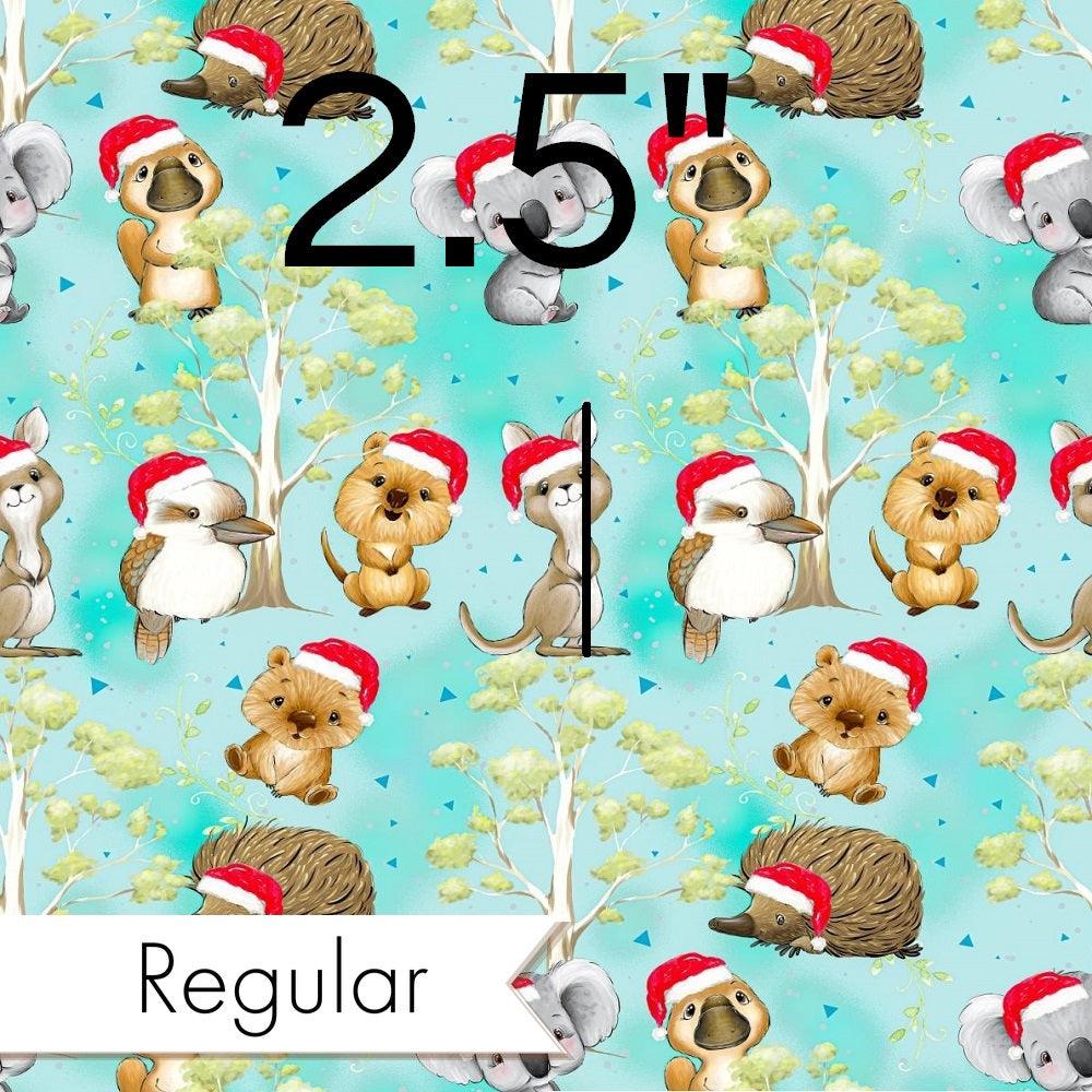 Christmas Design 20 Blue Australian Animals Fabric – Australian custom printed fabric pre-order | Fabric by Missy Rose
