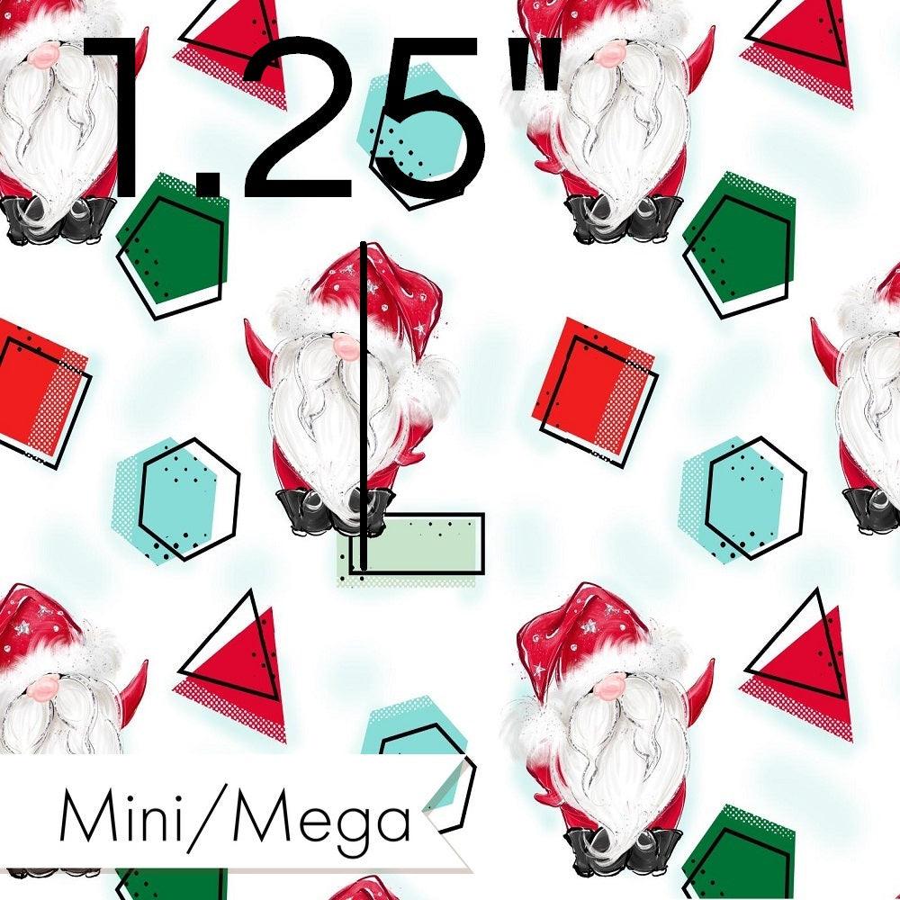 Christmas Design 201 Geometric Santa Fabric – pre-order designer fabric Australia | Fabric by Missy Rose