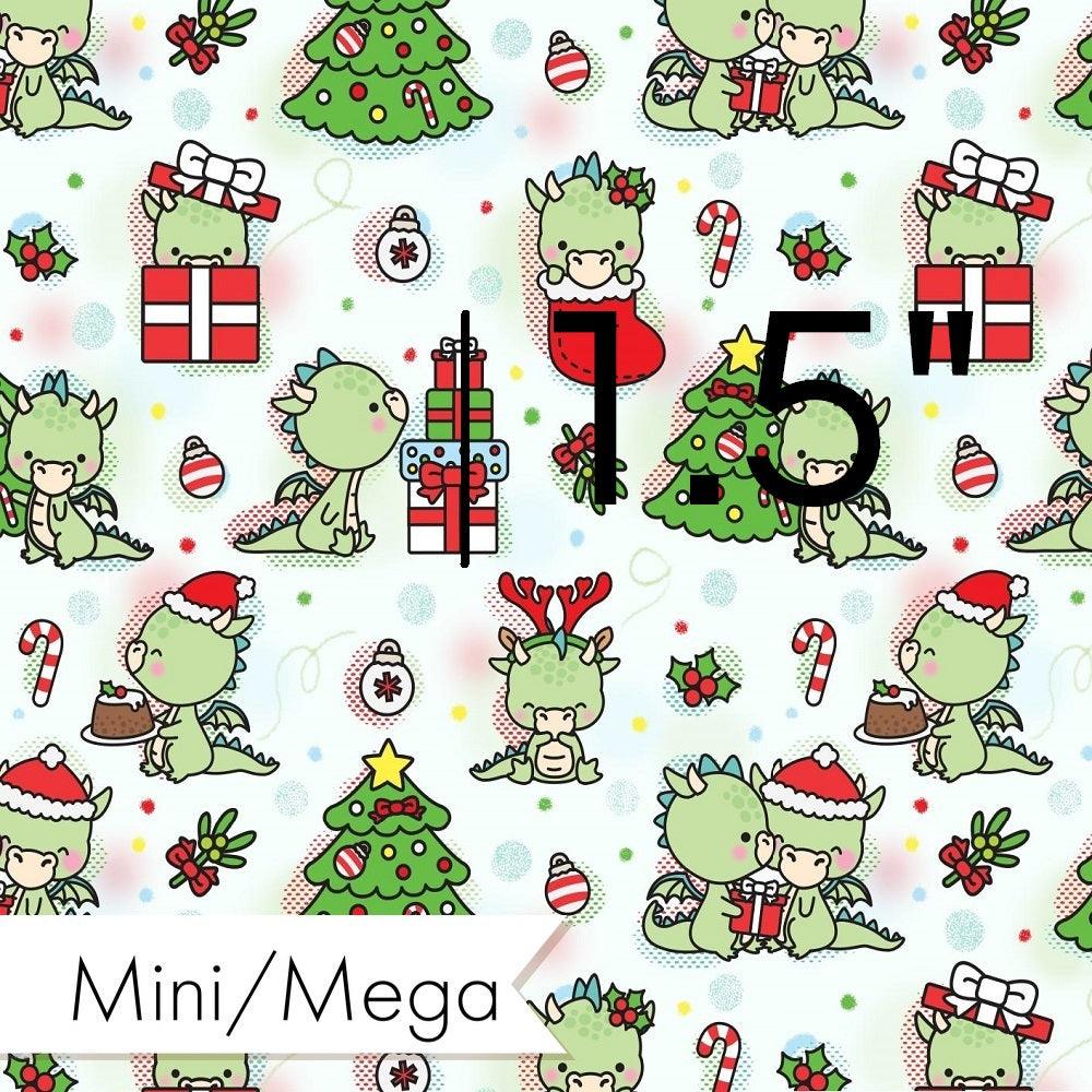 Christmas Design 203 Dragon Fabric – custom printed pre-order fabric Australia | Fabric by Missy Rose