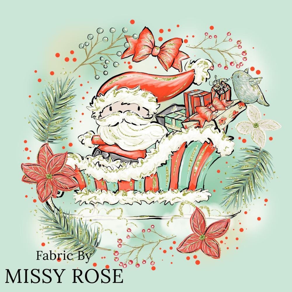 Christmas Design 204 Panel fabric – custom printed pre-order fabric Australia | Fabric by Missy Rose