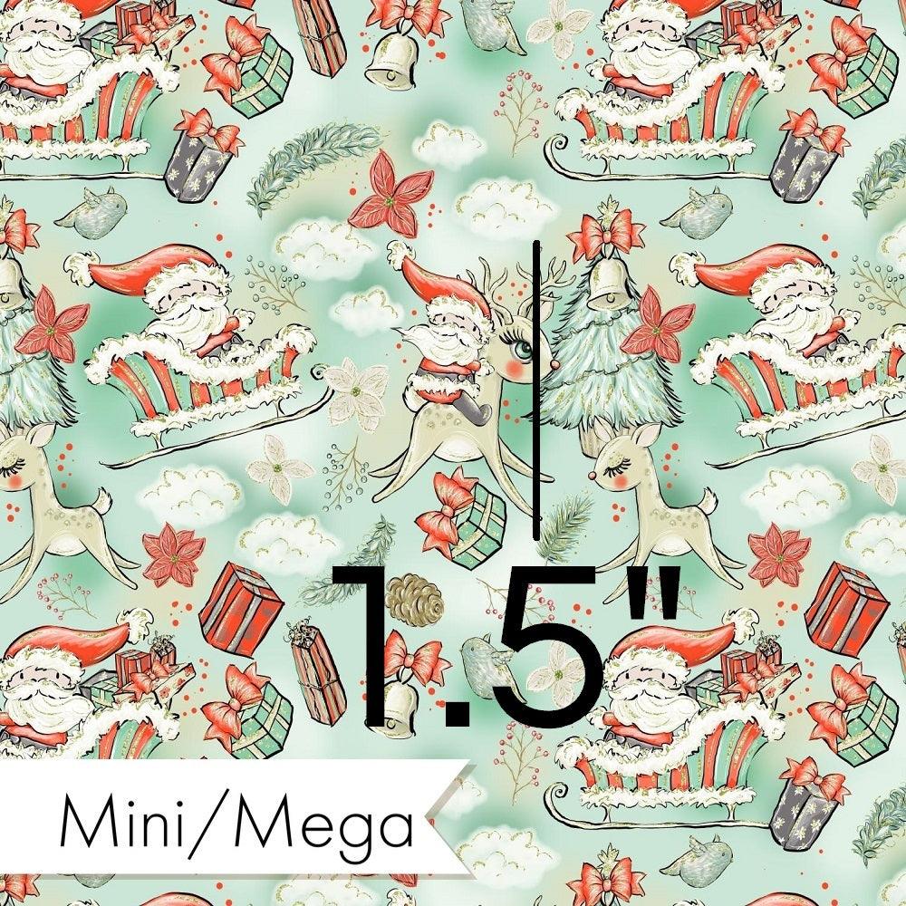 Christmas Design 204 Santa Fabric – Australian custom printed fabric pre-order | Fabric by Missy Rose