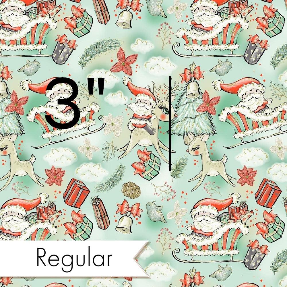 Christmas Design 204 Santa Fabric – made-to-order custom fabric by the metre | Fabric by Missy Rose