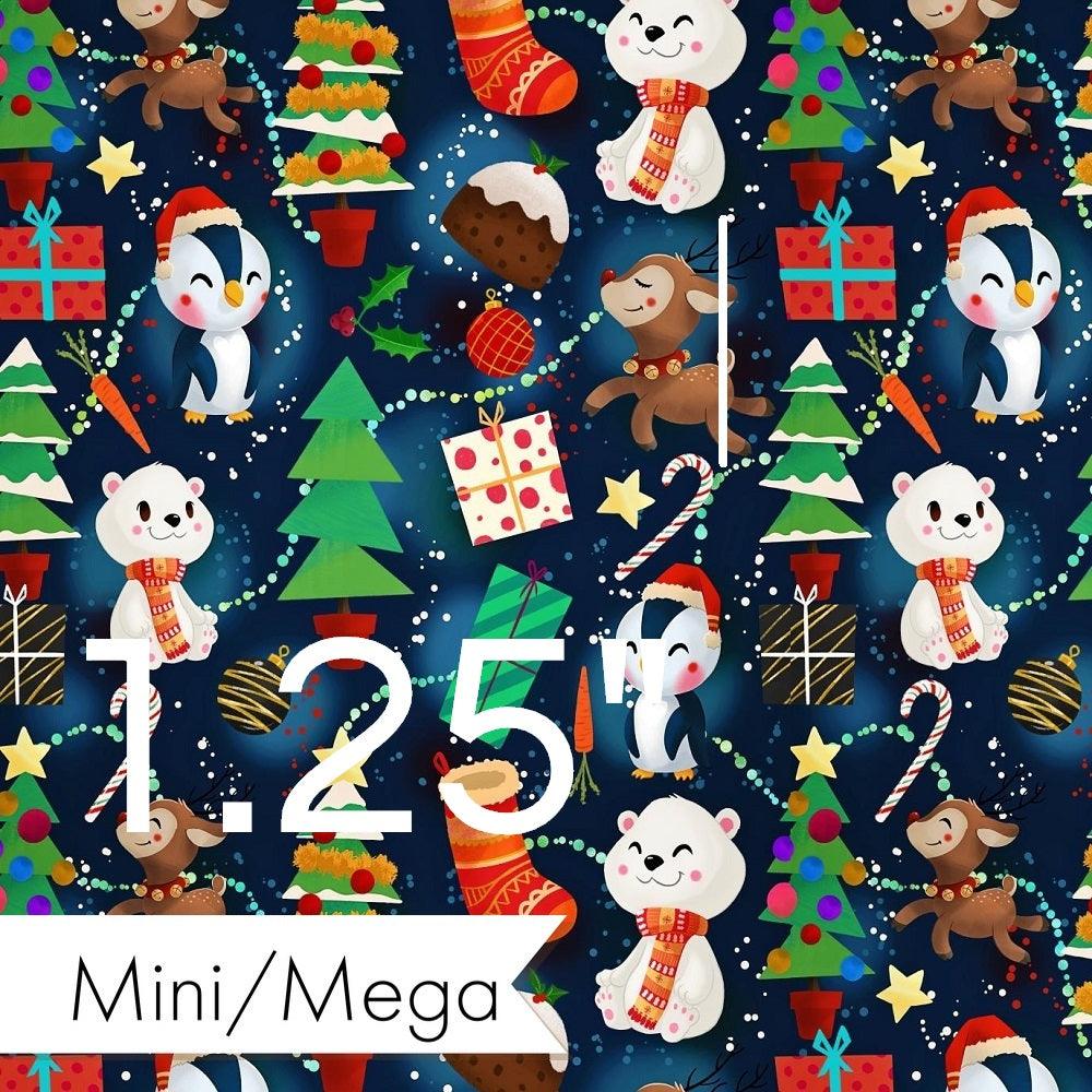Christmas Design 207 Cute Animals Fabric – made-to-order custom fabric by the metre | Fabric by Missy Rose
