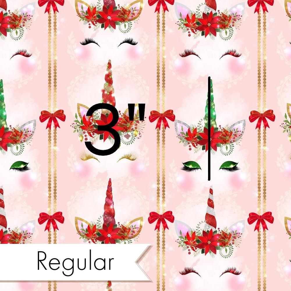 Christmas Design 208 Pink Unicorn Face Fabric – pre-order designer fabric Australia | Fabric by Missy Rose