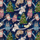 Christmas - Design 210 - Cheeky Cats Fabric