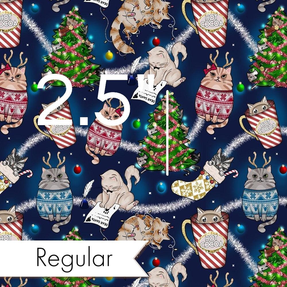 Christmas Design 210 Cheeky Cats Fabric – premium custom printed fabric for sewing | Fabric by Missy Rose