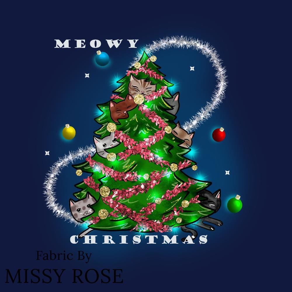 Christmas Design 210 Panel fabric – custom printed pre-order fabric Australia | Fabric by Missy Rose
