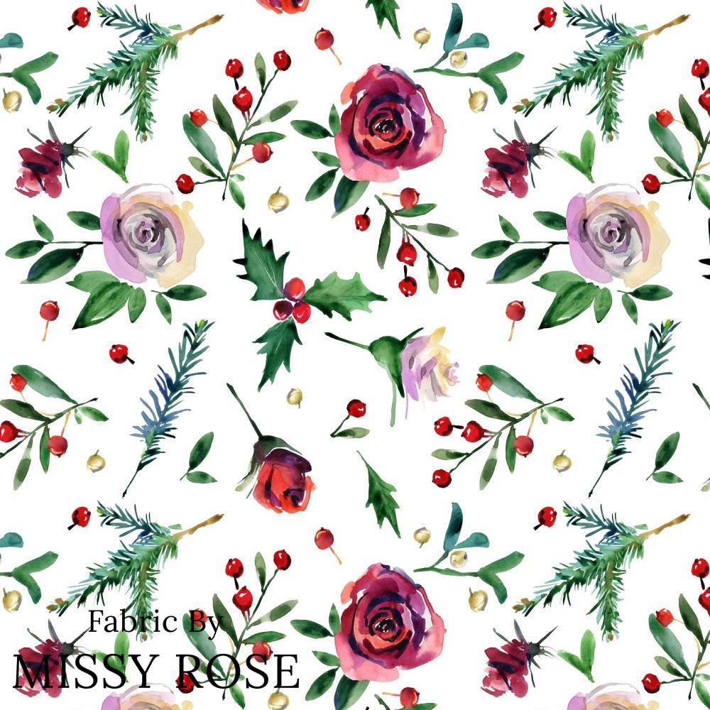Christmas Design 213 Floral Fabric – Australian custom printed fabric pre-order | Fabric by Missy Rose