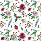 Christmas - Design 213 - Floral Fabric