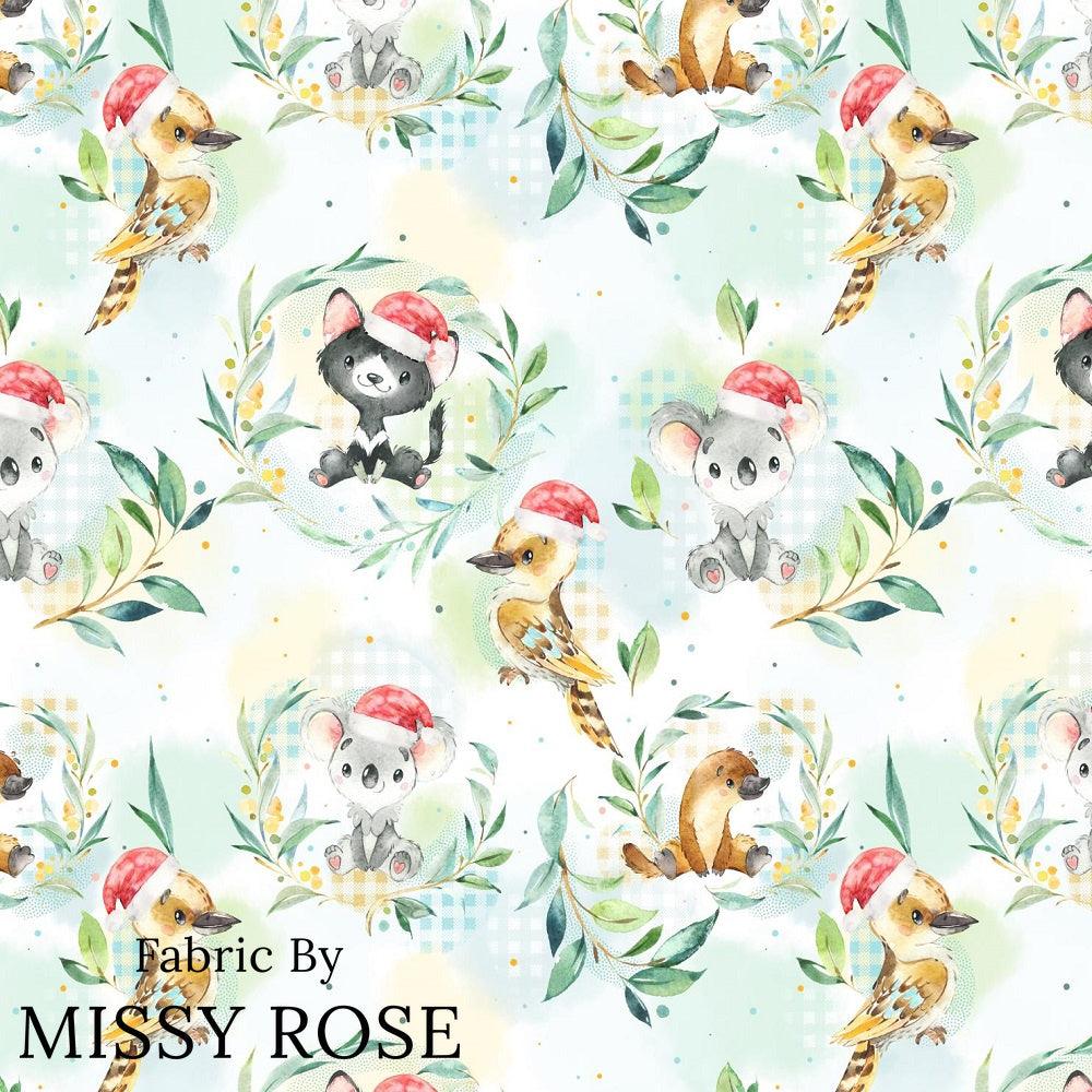 Christmas Design 216 Aussie Friends Fabric – made-to-order custom fabric by the metre | Fabric by Missy Rose