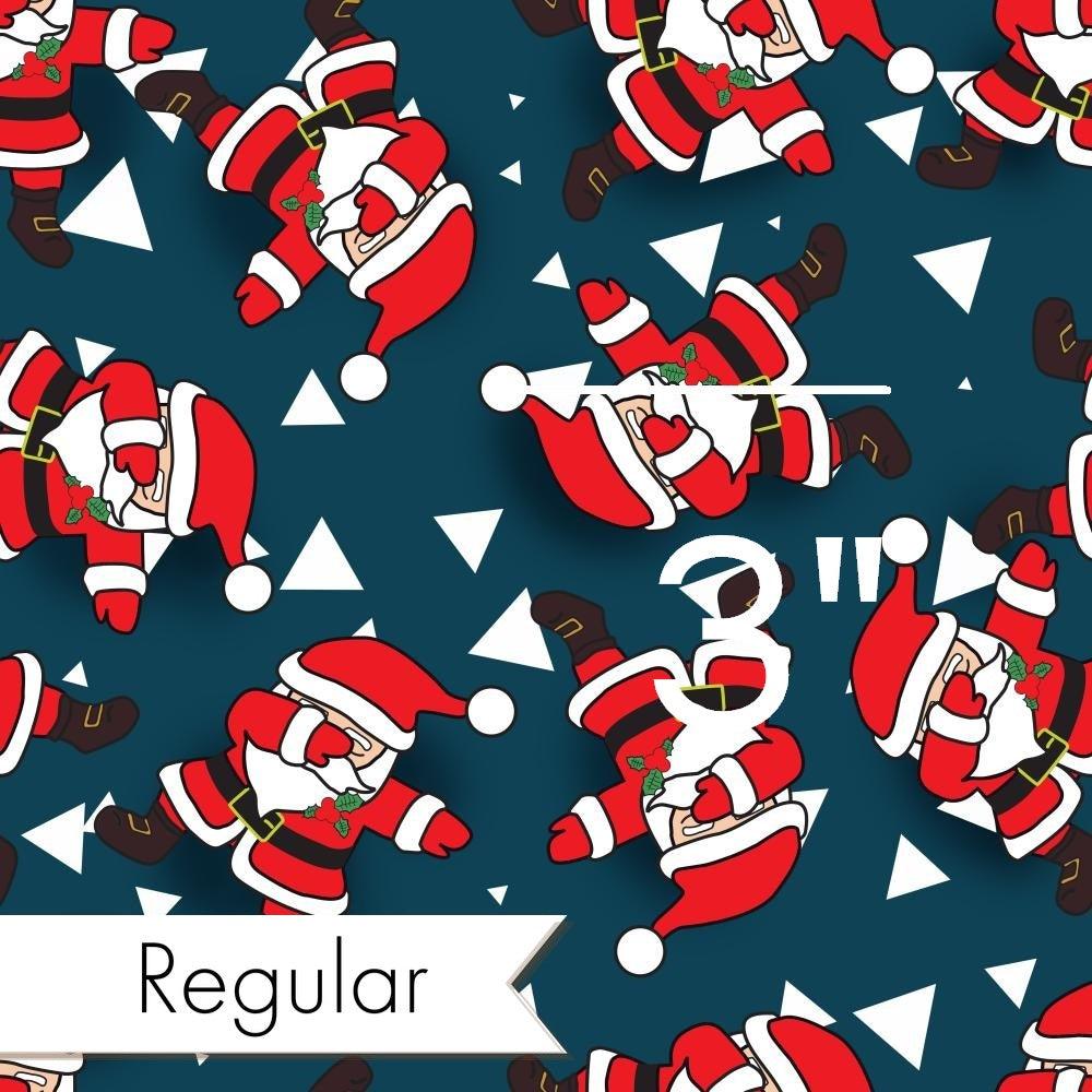 Christmas Design 22 Flossing Santa Fabric – premium custom printed fabric for sewing | Fabric by Missy Rose