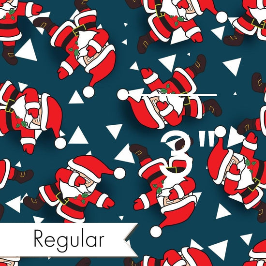 Christmas - Design 22 - Flossing Santa Fabric