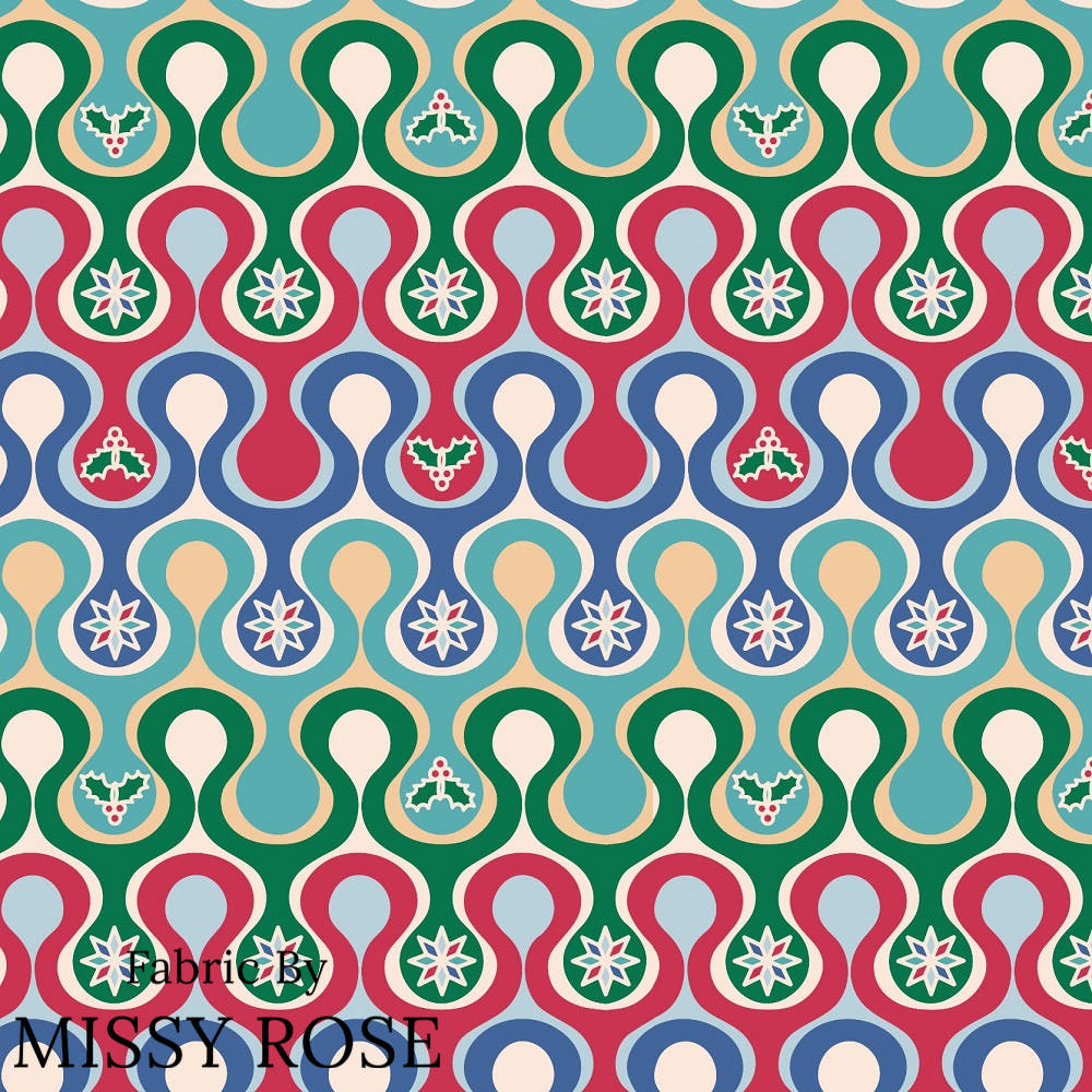 Christmas Design 234 Fabric – premium custom printed fabric for sewing | Fabric by Missy Rose