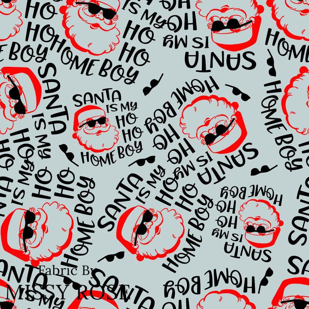 Christmas Design 24 Homeboy Fabric – custom printed pre-order fabric Australia | Fabric by Missy Rose