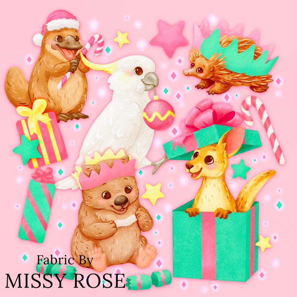 Christmas Design 25 Panel Fabric – made-to-order custom fabric by the metre | Fabric by Missy Rose