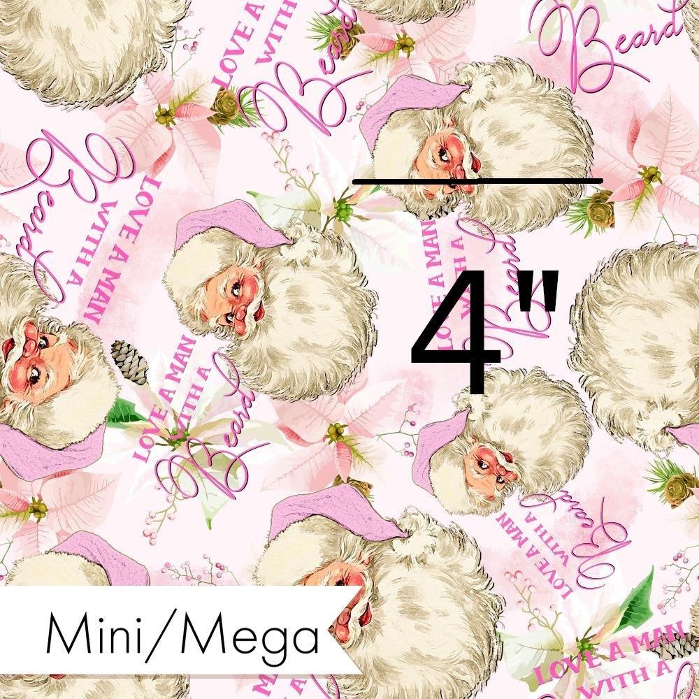 Christmas Design 27 Beard Fabric – custom printed pre-order fabric Australia | Fabric by Missy Rose