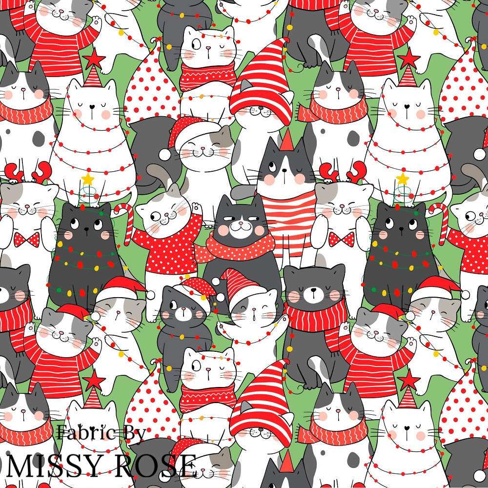 Christmas Design 277 Fabric – custom printed pre-order fabric Australia | Fabric by Missy Rose