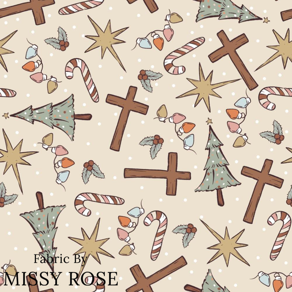 Christmas Design 297 Fabric – custom printed pre-order fabric Australia | Fabric by Missy Rose
