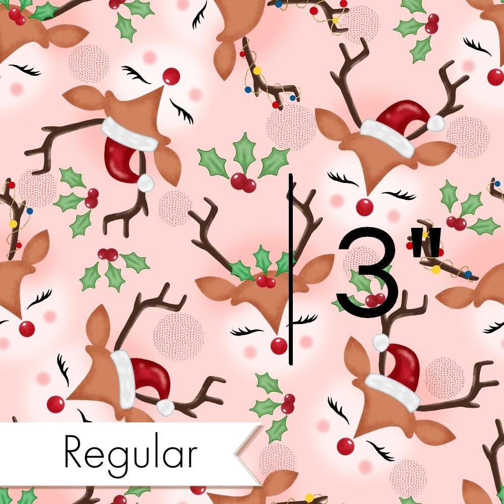 Christmas Design 3 Reindeer Face Fabric – custom printed pre-order fabric Australia | Fabric by Missy Rose