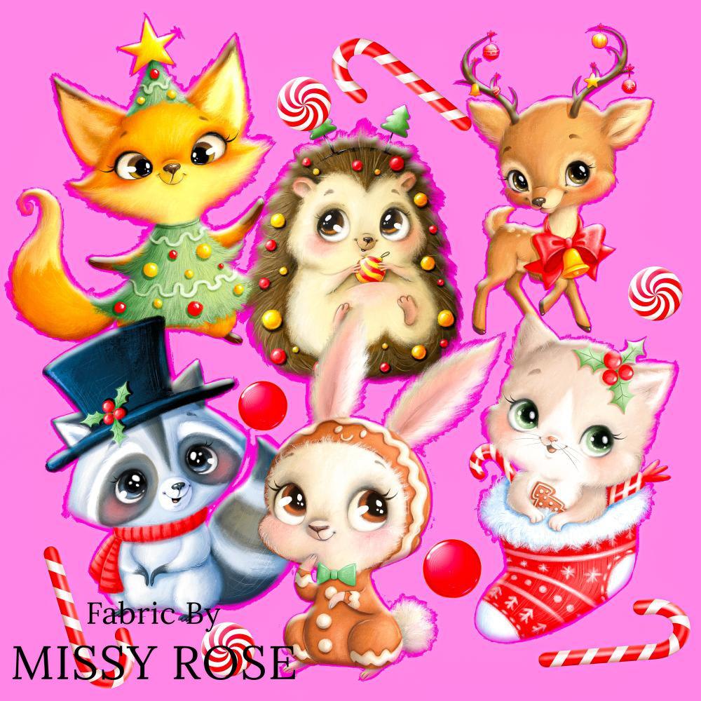 Christmas Design 31 Panel Fabric – Australian custom printed fabric pre-order | Fabric by Missy Rose