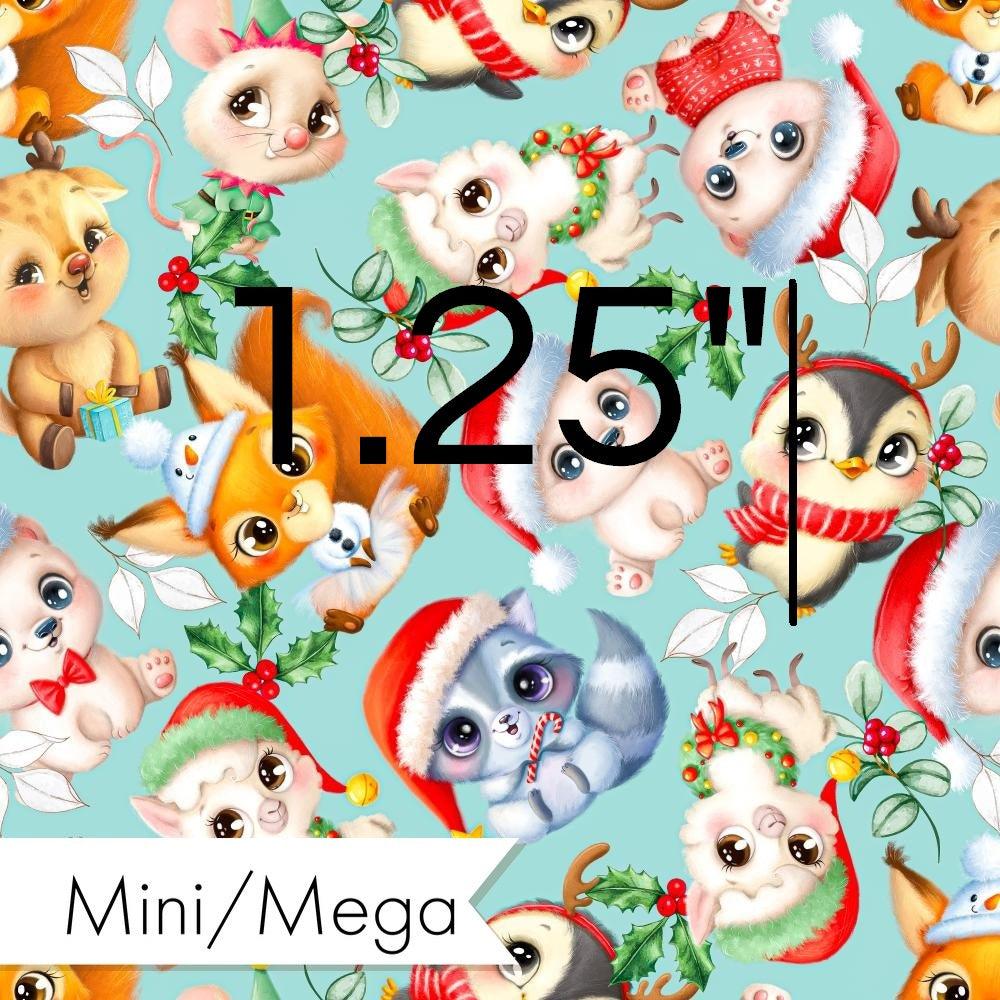 Christmas Design 32 Blue Woodlands Fabric – custom printed pre-order fabric Australia | Fabric by Missy Rose